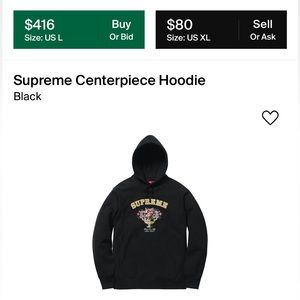 supreme centerpiece hoodie